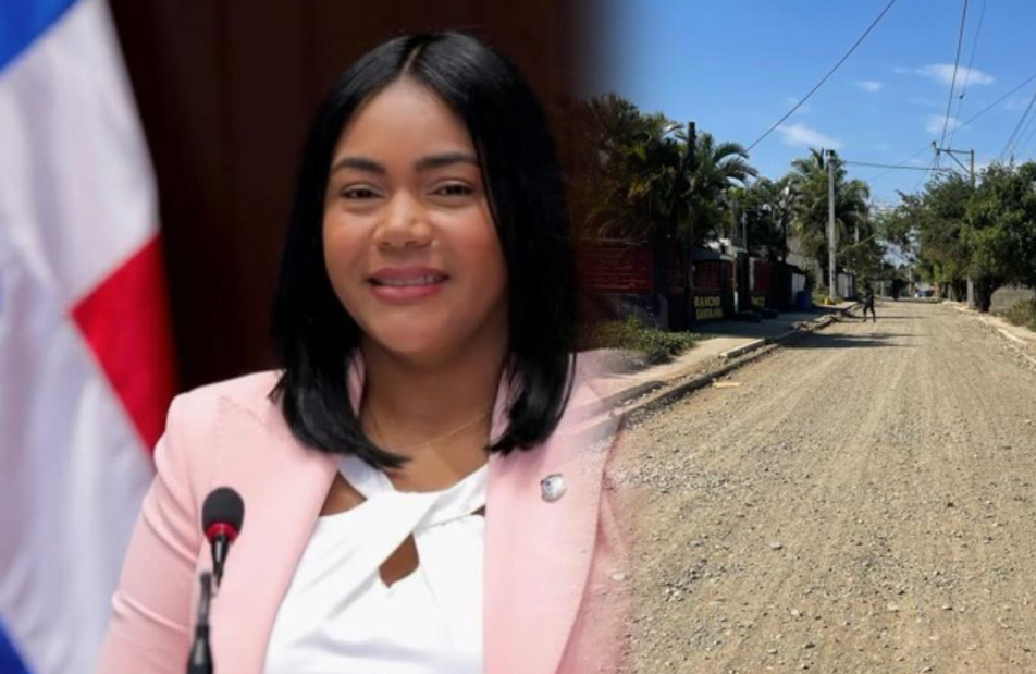 Diputada Leyvi Bautista valora Gobierno esté trabajando en calles de Palavé