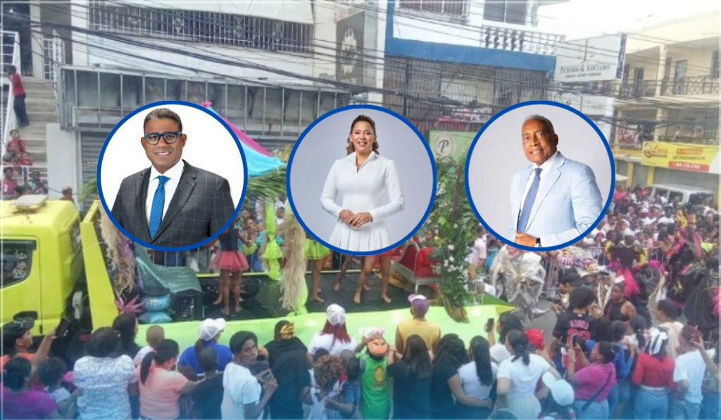 Robert Polanco e Indhira de Jesús son Rey y Reina del Carnaval de Manoguayabo, dedicado al doctor Grullón