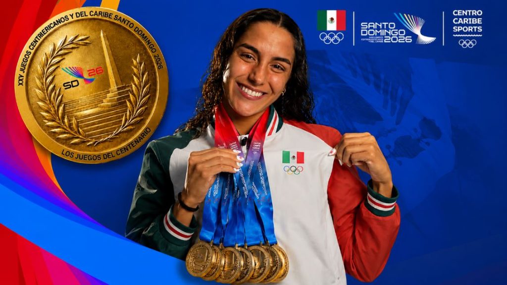 Mexicana Celia Pulido conquista 8 oros y supera en medallas doradas a mayoría de países en Centroamericanos