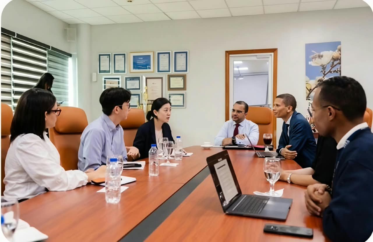 Delegación del ITLA y KOICA durante encuentro institucional de cooperación tecnológica en República Dominicana