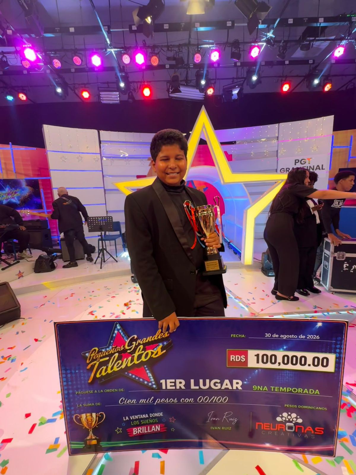Luis Justo ganador PGT 2026 tocando piano en la final